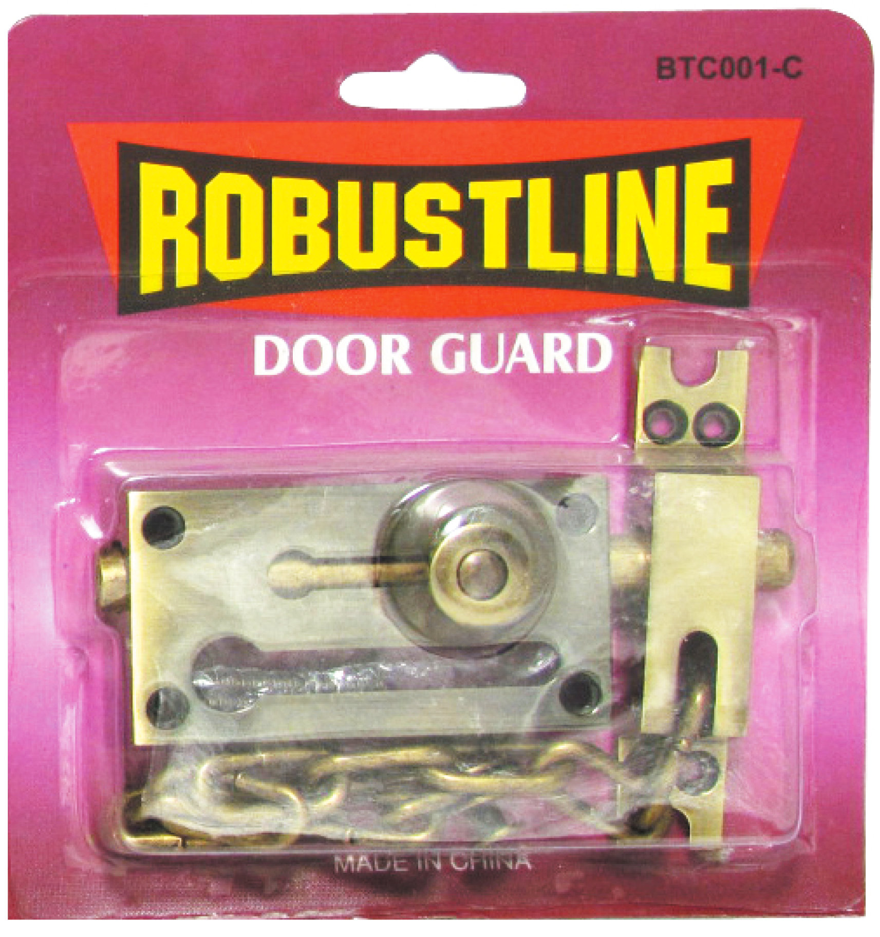 Robustline Door Chain Guard, Bt 001-C BT-001 Door Fittings Premium Hardware for Door Cabinet Window Furniture and Interior Use